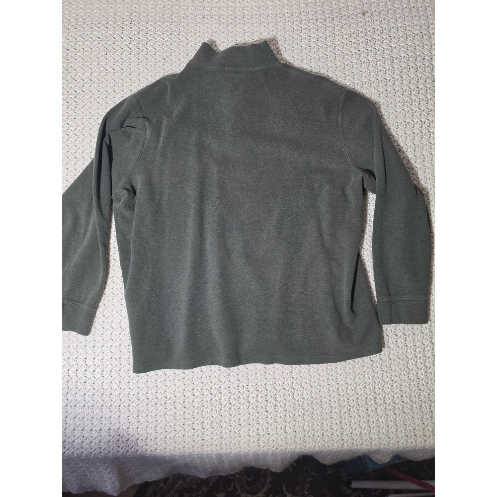 Polo Ralph Lauren Quarter Zip Pullover Mens XXL Green Gray Excellent Estate Rib - Picture 4 of 10